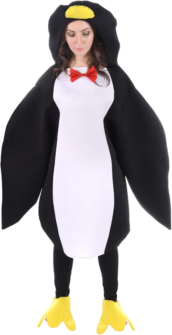Little Funny Penguin Costume Adults Men Women Lightweight