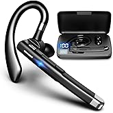 Kamon K520 Wireless Earpiece for Cellphone, Bluetooth 5.1 Headset Wireless Headphone with Charging Case, Mic for Office Driving, Hands-Free Earphones Compatible with iPhone, Samsung Etc