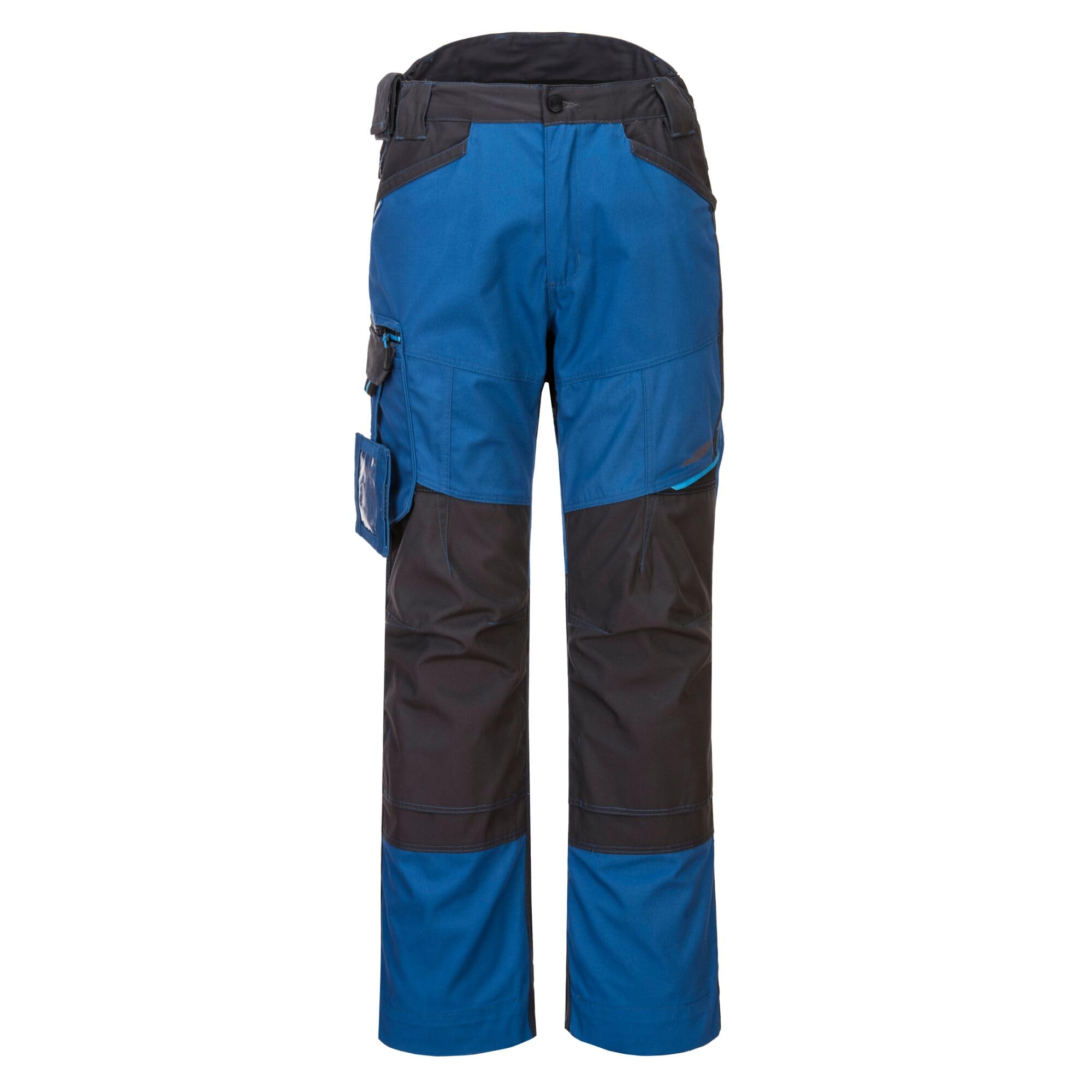 Portwest T701 Mens WX3 Work Trousers - Reinforced Safety Workwear Trousers with Kneepad Protection Size Persian Blue, 48