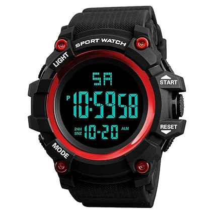 friendGG New Wasserdichte Uhr Der Luxusmann-Analog-Im Freienuhr-MilitäRsport-Led Herren Sportuhr Led Military Armbanduhr Wass