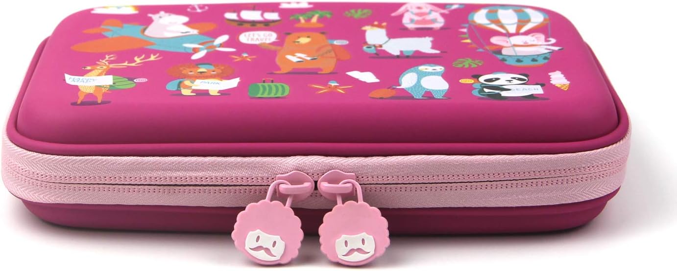 Rockpapa Let's Go Travel Large Pencil Cases, Big Pencil Case for Girls Small Storage Box for School Students Girls Teens Kids Toddlers - Image 5