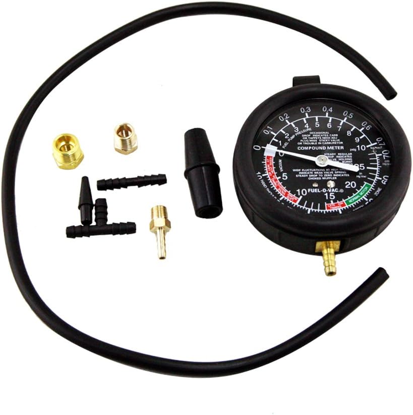 Fuel Pump & Vacuum Gauge Pressure Tester Carburetor Valve Pressure Test