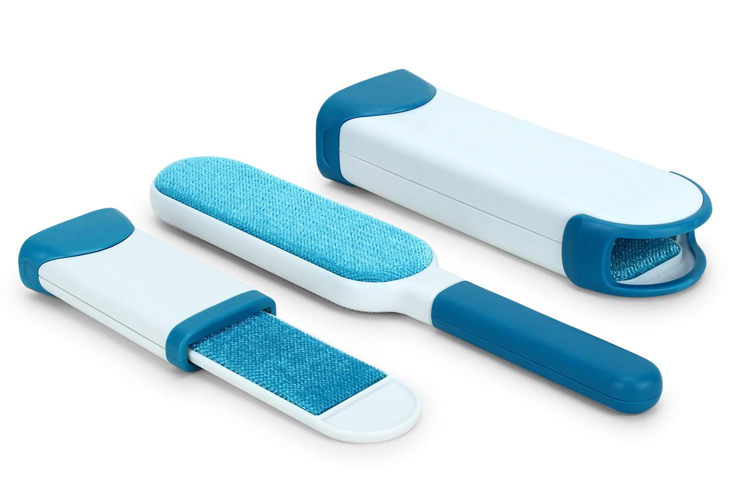 Nazar Battu Pet Hair Remover Brush With Self Cleaning Base Double