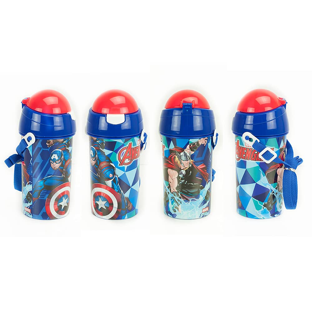 Gold1 Re-usable Plastic Avengers Water bottle, sports bottle 500 ml