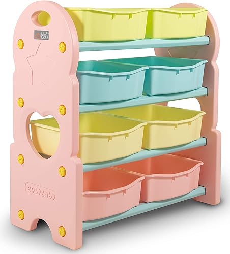 Children Deluxe Multi-Bin Toy Organizer with Storage Bins, Toys - Main Image