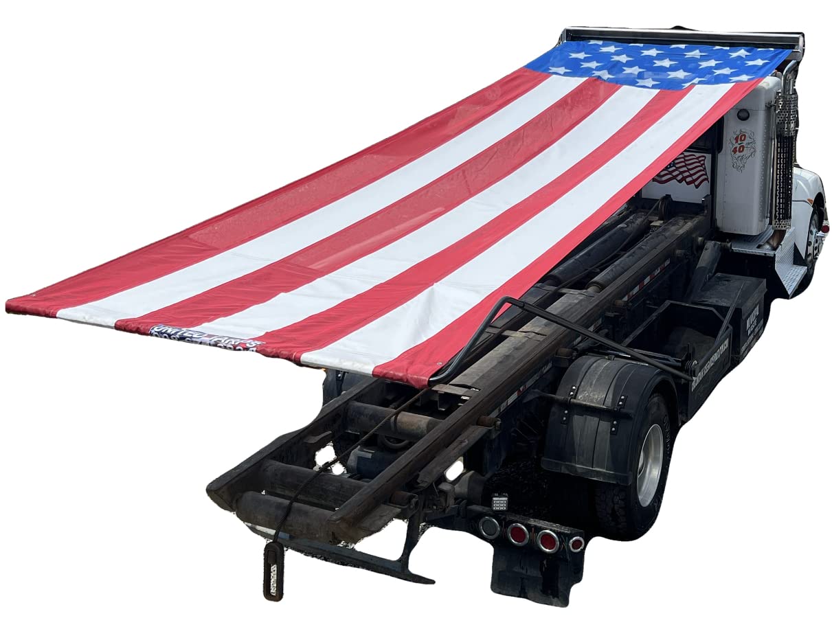 Mua Asphalt Tarp for Dump Truck US Flag Tarp Dump Truck Tarp Tri Axle