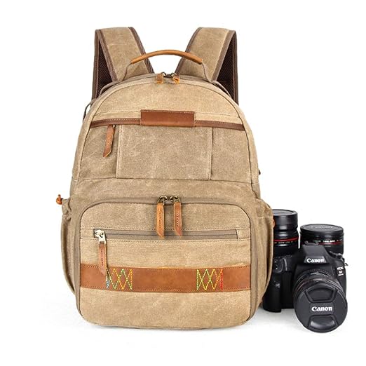 SCAML Lienzo Mochila Camara Moda Retro Digital Bolsa De Camara ...