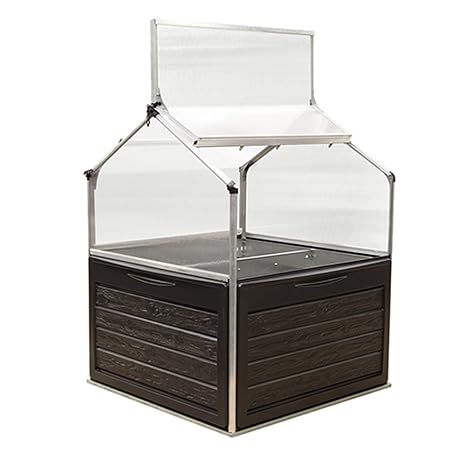 Palram 701808 Hochbeet 118 x 118 x 146 cm, Alu Plant Inn