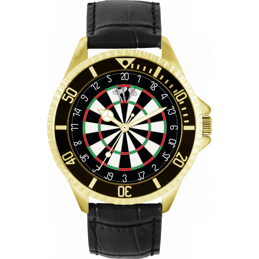 Toff London Mens White Dartboard 180 Watch