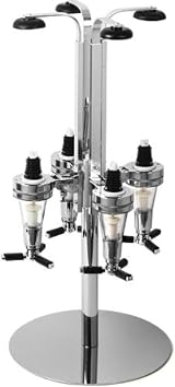 bar@drinkstuff 4 Bottle Rotary Drinks Dispenser – Chrome Base Optics view 2