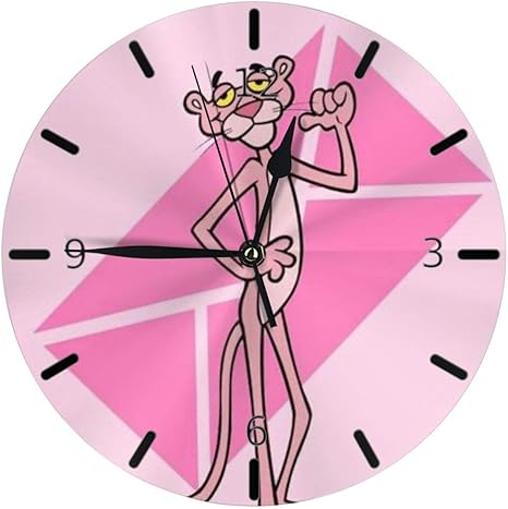 Amazon Co Jp ピンクパンサーからの手紙 掛け時計 円形 シンプル 静音 おしゃれ 高級感 フレームなし インテリア 壁掛け時計 置き時計 ホーム キッチン