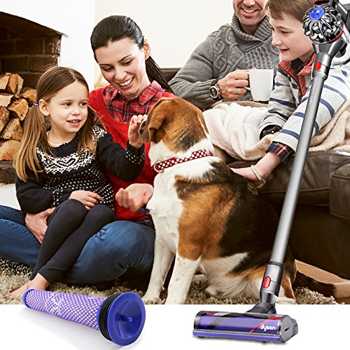 JIRVY 3 Pack Filter Replacements – Vacuum Pre-Filters Compatible with Dyson V6, V7, V8, DC58, DC59, DC61, DC62, DC74 Washable Vacuum Cleaner, Replaces Part # 965661-01 - Thumbnail 5