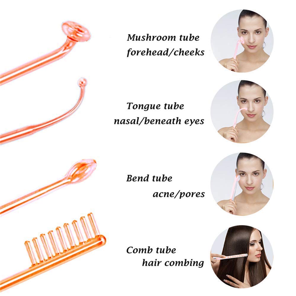 High Frequency Machine, Yofuly Portable Handheld High Frequency Skin Therapy Machine for Face/Eyes/Body Care: Beauty