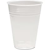 Boardwalk Translucent Plastic Cold Cups - 12oz 50-Pack Disposable Drink Cups