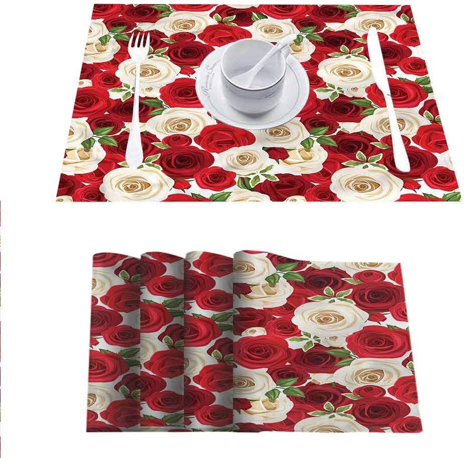 3D Print DIY Decorative Placemats Table Mats, Rose Blooming