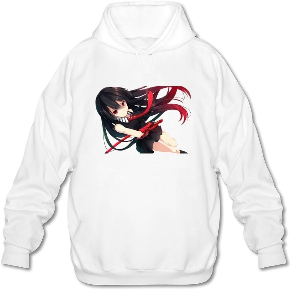 Men's Akame Ga Kill Geek Hoodies Sweatshirt White