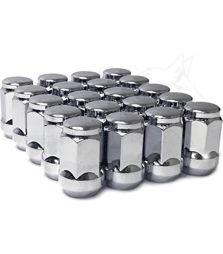 CWA Excaliber Wheel Lock Nuts 7/16-20 Open End Bulge Acorn Set Of 4 With Key