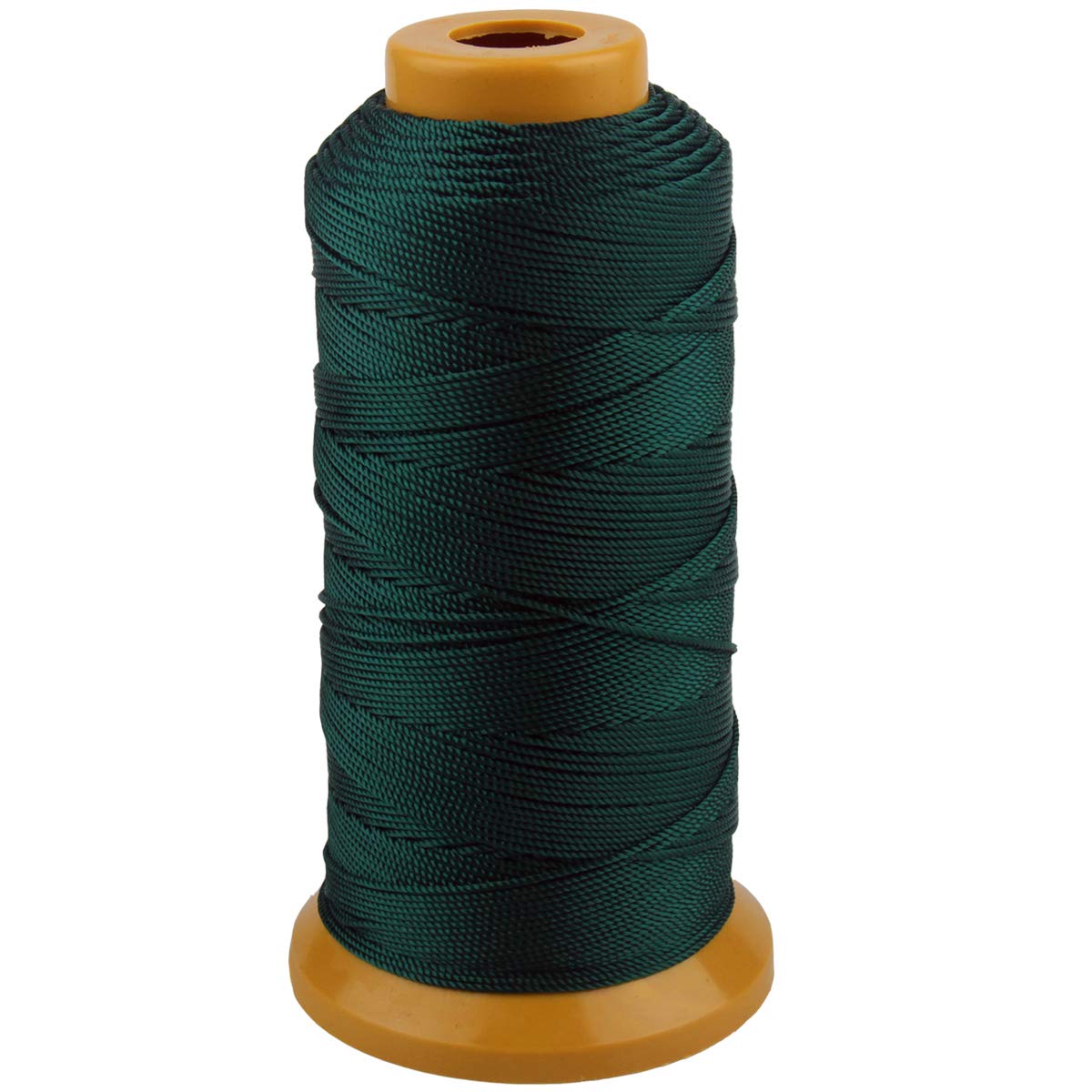 McFanBe 656 Feet Twisted Nylon Line Twine String Cord for Gardening Marking DIY Projects Crafting Masonry (1mm-656 feet, Dark Green)