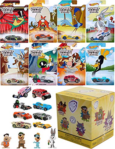 Warner Looney Hot Wheels Tunes Exclusive Cartoon Cars Bugs Bunny / Daffy Duck / Michigan J. Frog / Marvin Martian / Wile E. Coyote / Road Runner / Tazmanian Devil / Yosemite Sam + Saturday Morning