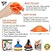 Pro Disc Cones (Set of 50) - Agility Soccer Cones with Carry Bag and Holder for Sports Training, Football, Basketball, Coaching, Practice Equipment, Kids - Includes 15 Best Cone Drills Book