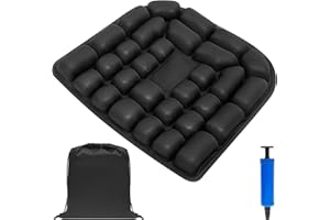 Ergonomic 3D Air Seat Cushion, Inflatable Travel Cushion for Long Flights, Adjustable Comfort, Lightweight and Portable, Trav