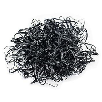Amazon Com Mini Rubber Hair Bands Soft Elastic Hair Ties Bands