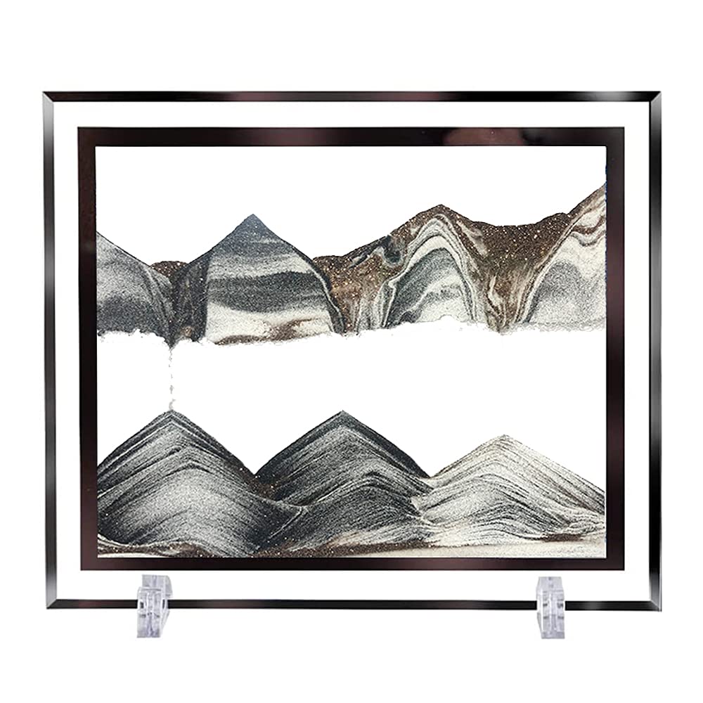 Feili Moving Sand Art Picture Deep Sea Dynamic 7D Sandscapes Pictures in Motion Office Desktop Art Decor Toys