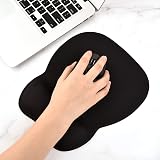 EooCoo Mouse Mat with Gel Wrist Support Ergonomic Non-Slip PU Base view 2