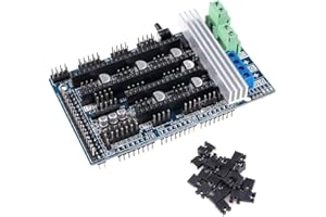 AOICRIE Ramps 1.6 Plus Expansion Control Panel with Heatsink Upgraded Ramps 1.4 3D Motherboard Support A4988 DRV8825 TMC2130 Driver Reprap Mendel for 3D Printer Board Parts