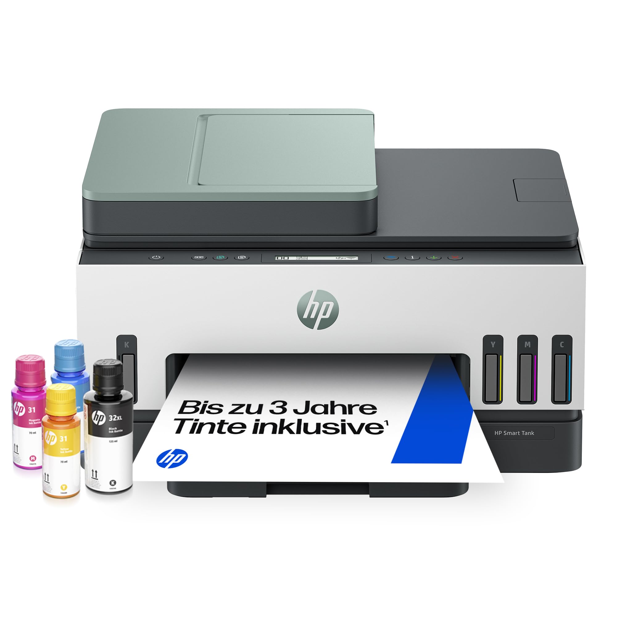 HP Smart Tank 7307 3-in-1 Multifunktionsdrucker (WLAN; Duplex; ADF) – 3 Jahre Tinte inklusive, 3 Jahre Garantie, großer Tintentank, hohe Reichweite, Drucken in hoher Qualität