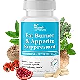Fat Burner for Women & Men - Appetite Suppressant for Weight Loss - Pills w/Metabolism Booster Thermogenic Weight Loss Supplement - Chromium, Caffeine & Green Tea - 30 Capsules