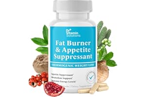 DR VITAMIN SOLUTIONS Fat Burner for Women & Men - Appetite Suppressant for Weight Loss - Pills w/Metabolism Booster Thermogenic Weight Loss Supplement - Chromium, Caffeine & Green Tea - 30 Capsules