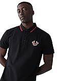 True Religion Men's JV7 Tipped Polo, Jet