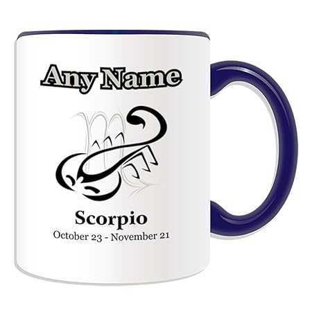 Regalo Personalizzato Nero Semplice Disegno Scorpione