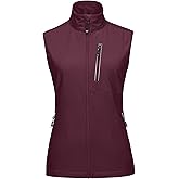 33,000ft Women's Lightweight Running Vest Outerwear with Pockets, Windproof Sleeveless Jacket for Golf Hiking Travel