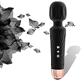 Niclove The Upgraded 3-in-1 Personal Massager – 3H Powerful Vibration, Quiet & Waterproof – 20 Modes 8 Speeds Muscle Therapy Stick for Deep Tissue, Sports Recovery, Cordless & Travel Friendly (Black)
