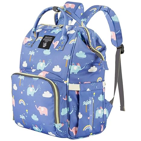 PACKNBUY Baby Diaper Bag Maternity Backpack for Travel Blue