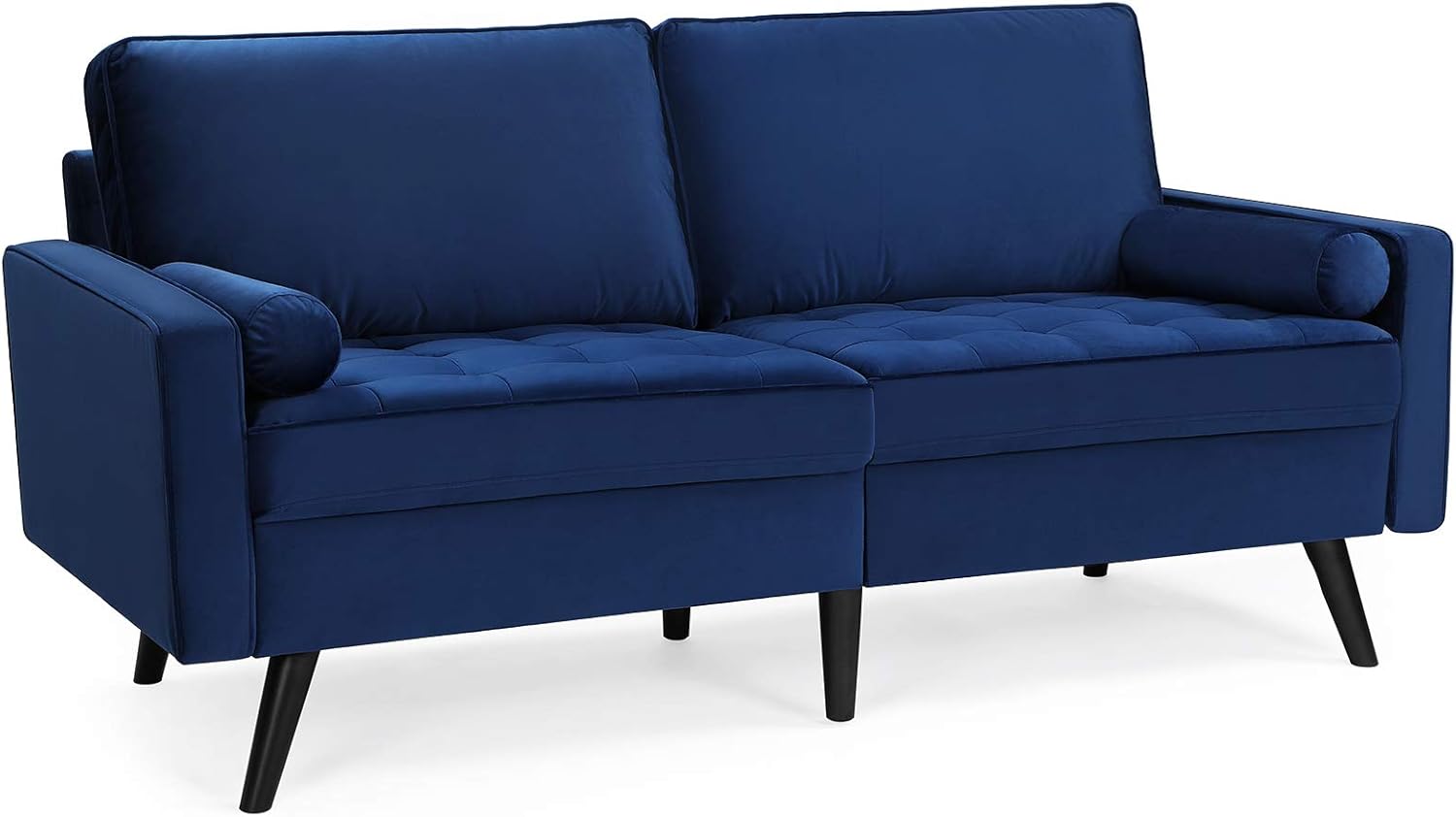 VASAGLE Sofa 3 Sitzer, Couch mit Bezug aus Samt, 177 x 82,5 x 87 cm