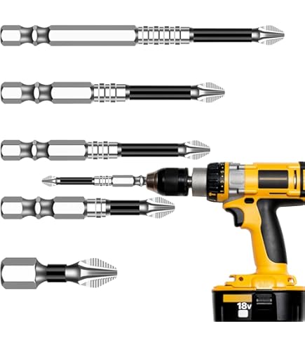 High Magnetic Screwdriver Bit Set - 2025 Strong Magnetic Drill Bits 25-150mm (6-9 Piece Set)