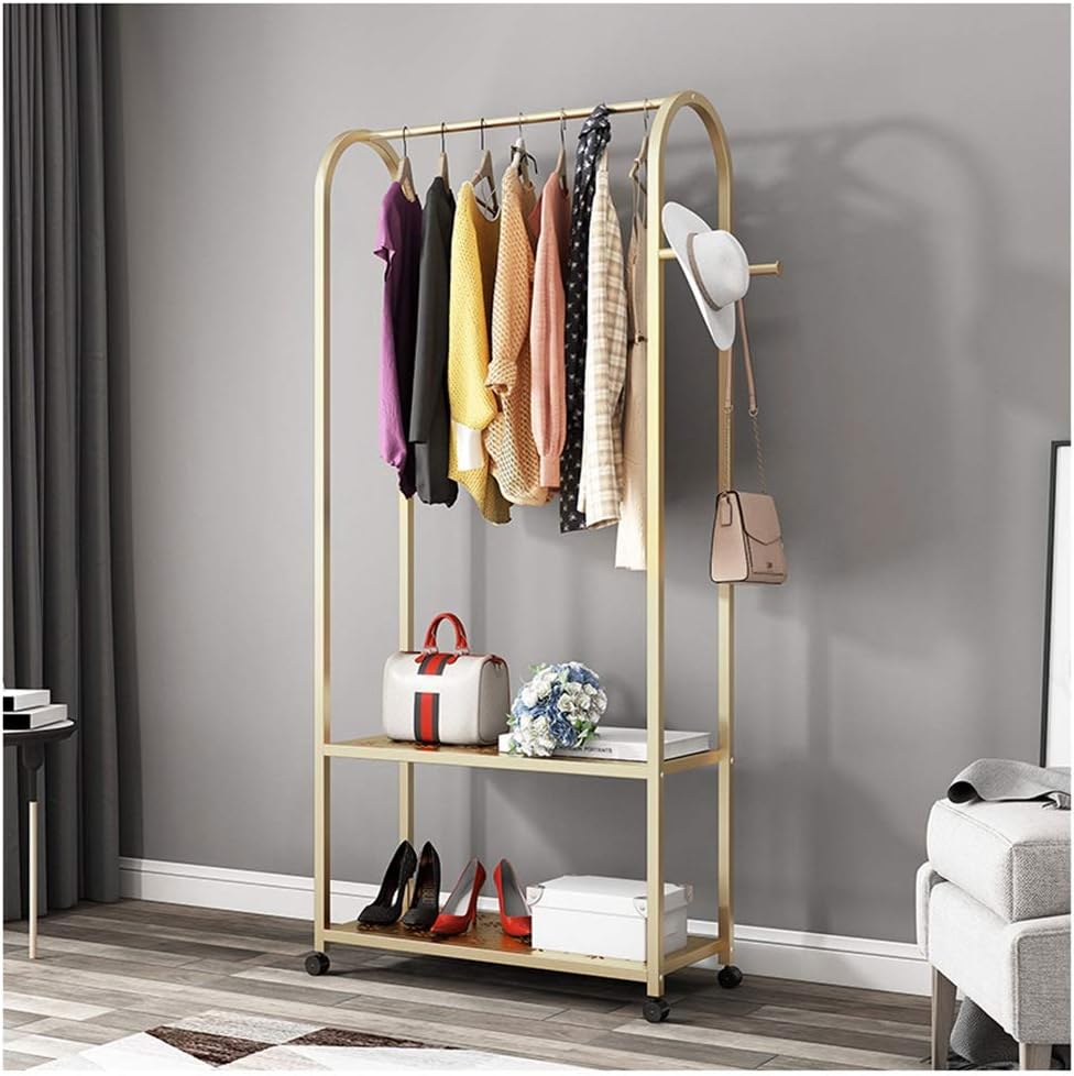 WYQSZ Coat RackFloor Bedroom Hanger Coat Rack Clothes Rack