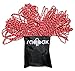 Raqpak Reflective Cord 100 Feet Long Tent Guyline Rope with Carry Pouch (Red)