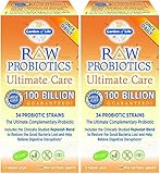 Raw Probiotics Ultimate Care-100 Billion Garden of Life 30 VCaps (2 Pack)