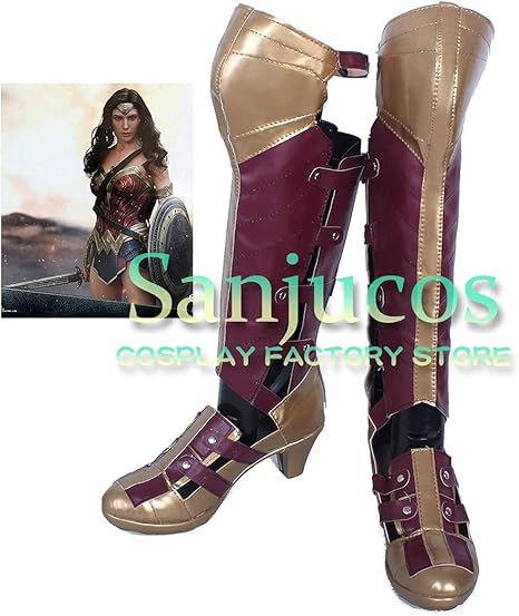 Amazon ワンダーウーマン ダイアナ Wonder Woman Diana コスプレ 靴 ブーツ コスプレ靴 Cosplay オーダーサイズ スタイル 製作可能 Sanjucos 24 5cm コスプレ 仮装 通販