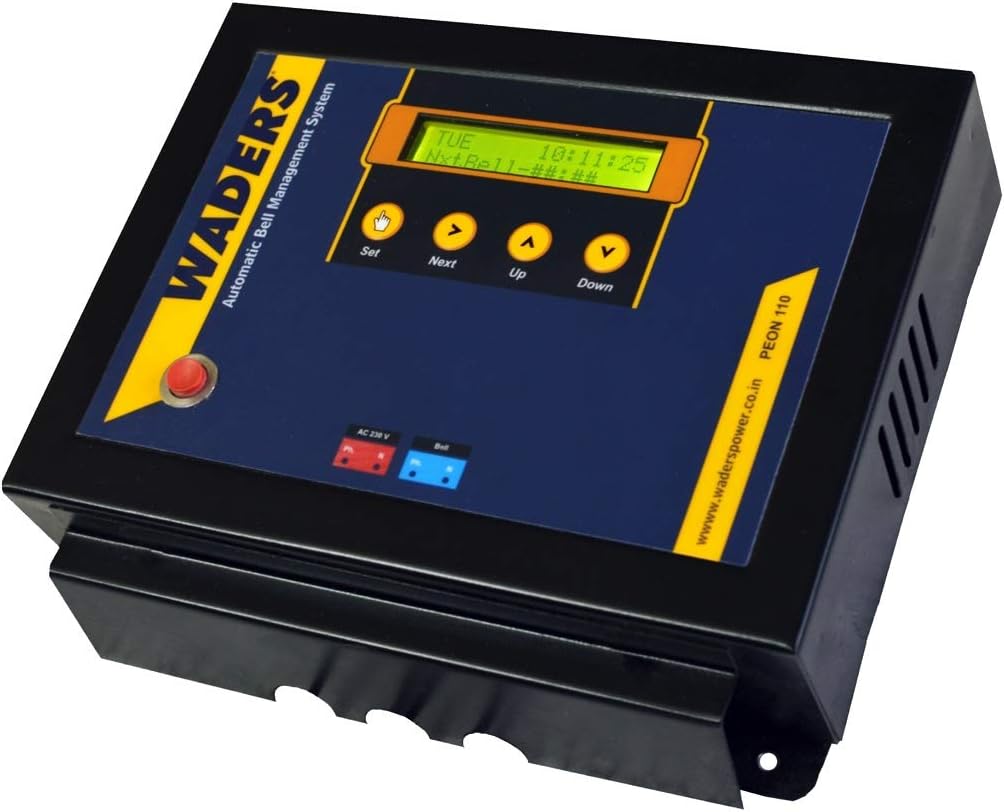 WADERS Automatic School Bell Management System (Black)