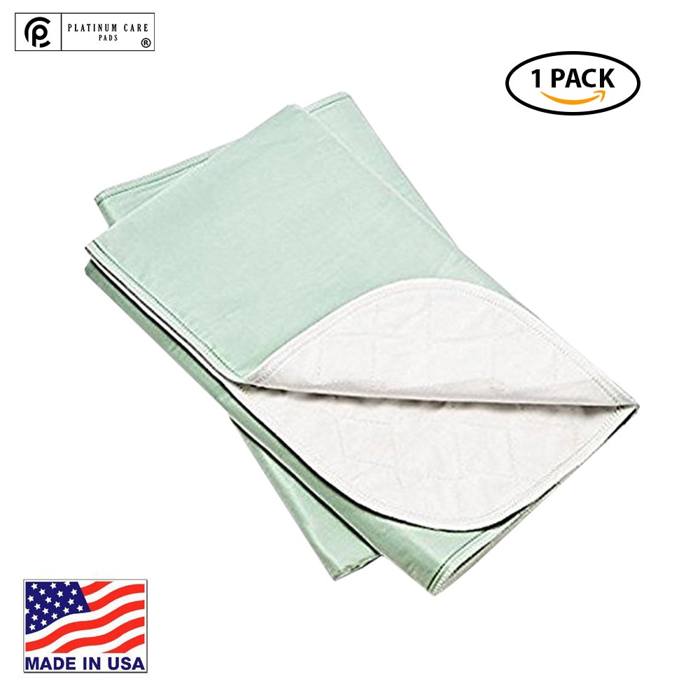 Platinum Care Pads Made in USA, Heavy Duty Reusable Bedpad