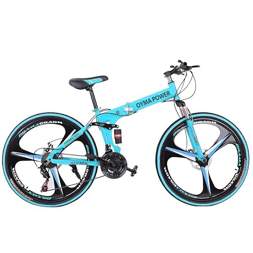 AHUIGOYCE Comfort Commuter Adult Beach Cruiser Folding Bike, 26 inch for Women, Men