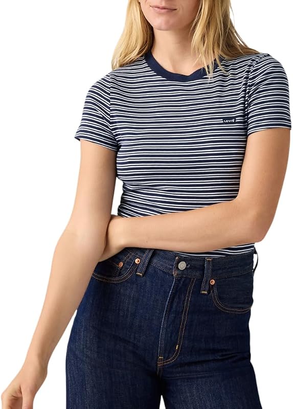 Essential Hm Ls Tee Mila Stripe Peacoat