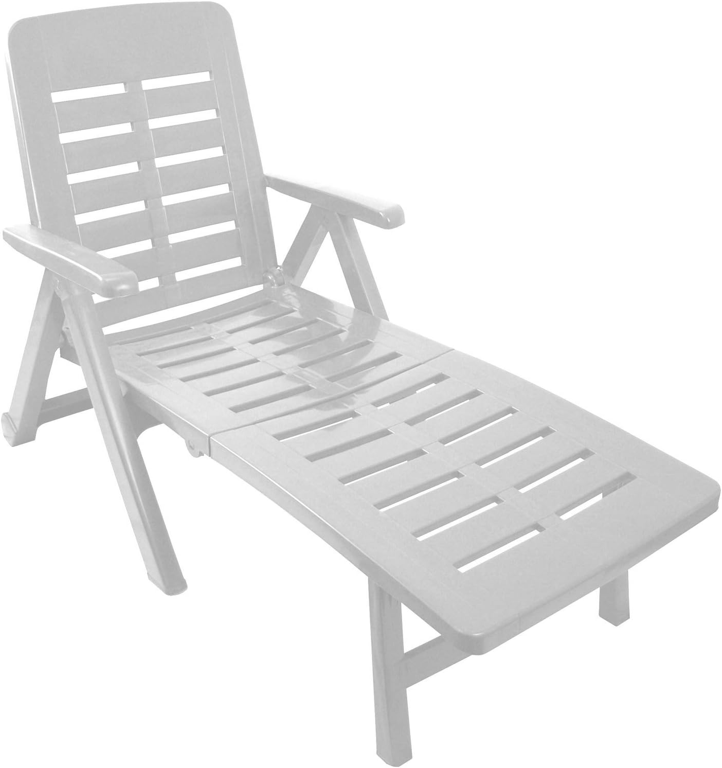 Amazon.de: Klappbare Liege mit 2 Rollen Rücken 5-fach verstellbar