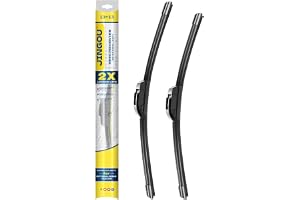 JINGOU 13''+13'' Front Windshield Wiper Blades Compatible with 1997-2006 Jeep Wrangler OEM QUALITY Premium All-Season Automotive Replacement Wipers (Pack of 2)