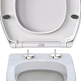 Vivo Technologies Soft Close Toilet Seat, Quick Release Oval Loo Seat, Top